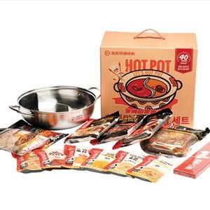 Premium Stainless Steel Hot Pot Set with Assorted Flavors